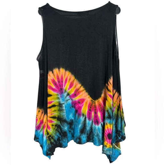 Kathmandu Black and Multicolor Tie-Dye Tank Top - Picture 2 of 5